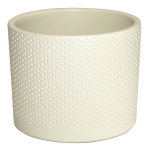 Lillepott Domoletti, keraamiline, &Oslash; 15 cm, valge v./beež v.