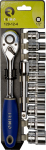 Otsikute komplekt Irimo 1/2" Pear Type Ratchets 10 Hex Sockets & Extension