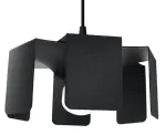 Valgusti rippuv Sollux Tulip 5903282706668, E27, 1 x 60 W, must v. / must v.