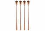Kokteililusikas Maku Cocktail Spoons Rose Gold, roostevaba teras, kuldne v., 4 tk, 32 cm