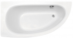 Vann, nurgaga Besco Milena Premium Left 150, 150 cm x 69.5 cm x 40 cm, vasakpoolne, valge