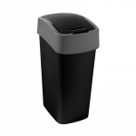 Pr&uuml;gikast Curver FlipBin, must v./hall v., 45 l, 59 cm x 36 cm