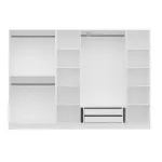 Riidekapp Kalune Design Kale 5033, valge v., 52 cm x 270 cm x 210 cm