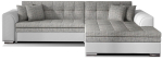 Nurgadiivan Sorento Berlin 01, Soft 17, valge v./hall v., parem, 195 x 295 cm x 80 cm
