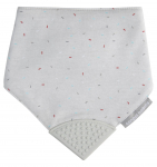 Pudip&otilde;ll Canpol Babies Bib With Teether 26/902, hall v., tekstiil/silikoon, 0 kuud