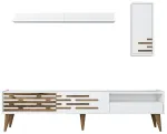 Sektsioonkapp Kalune Design Valensiya 845HCT5348, valge v., 45 cm x 180 cm x 35 cm, 3 tk
