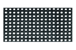 Uksematt Honeycomb 2.06.11011, must v., 80 cm x 120 cm x 2 cm