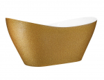 Vann, teisaldatav Besco Viya, 170 cm x 72 cm x 71.5 cm, ovaalne, kuldne