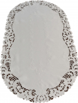 Piklik laudlina ovaalne Mariall OH-150-A, valge v., 50 x 100 cm