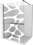 Du&scaron;isein Mexen Kioto Walk-In, 80 cm x 200 cm, valge/must
