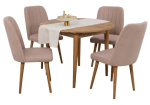 S&ouml;&ouml;gitoa komplekt Kalune Design Vina 0900, roosa v./pruun v./beež v.
