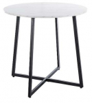 S&ouml;&ouml;gilaud Luna, valge v./must v., 90 cm x 90 cm x 76 cm