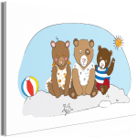Reproduktsioon Artgeist Teddy Bears on the Beach, e-a-0108-b-a, 30 cm x 20 cm