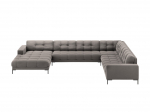 Nurgadiivan Micadoni Mamaia Velvet, helehall v., parem, 327 x 256 cm x 75 cm