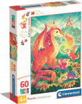 Pusle Clementoni SuperColor A Dragon Family 26600, 33.5 cm x 23.5 cm, 60 tk, mitmev&auml;rviline