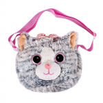 &Otilde;lakott Fancy Cat, roosa/hall, 27 cm x 5 cm x 27 cm