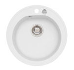 K&ouml;&ouml;givalamu Alveus Niagara 10, graniit, 51 cm x 51 cm x 17.5 cm, valge