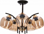 Valgusti lagi Candellux Lighting Merra, E27, 5 x 40 W, merevaigu-kollane v.