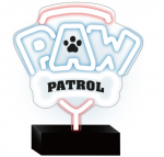 Dekoratsioon "Paw Patrol" Forever Light OW-120146 LED-valgustusega, 25 cm, sinine/roosa