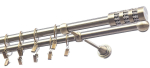 Kardinapuu komplekt Olimp Cylinder Krysztal, 400 cm, &Oslash; 19 mm, antiikne kuld v.