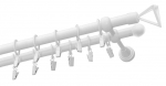 Kardinapuu komplekt Olimp Verdi, 150 cm, &Oslash; 19 mm, valge