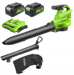 Aku lehepuhur ja kollektor Greenworks BL48L421-01