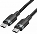 Juhe Vention TRDBH, 2 x USB Type-C, 200 cm, must v., 60 W
