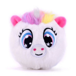 Pehme m&auml;nguasi Bouncibles Unicorn Luma, valge v./roosa v., 8 cm