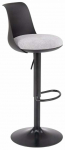Baaritool H127, matt, must v./hall v., 46 cm x 40 cm x 88 - 108 cm