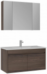 Vannitoa m&ouml;&ouml;bli komplekt Kalune Design Side 100 v3-638, p&auml;hklipuu v., 45 cm x 100 cm x 52 cm