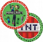 &Uuml;hekordne taldrik GoDan Minecraft 95441, &Oslash; 23 cm, 8 tk