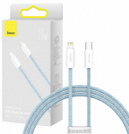 Juhe Baseus Dynamic Series CALD000003, USB Type C/Lightning, 100 cm, helesinine v., 20 W