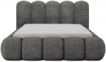 Voodi poolteist istekohta Oloroso Plush Avexin 05, 140 x 200 cm, tumehall v., ilma madratsita, p&otilde;hjalippidega
