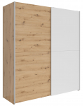 Riidekapp Time 2, valge v./artisan oak v., 59 cm x 170.3 cm x 190.5 cm