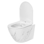 WC-pott, seinapealne Rea Carlos Nature Marble, kaanega, 370 mm x 495 mm