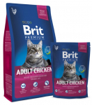 Kuiv kassitoit Brit Premium Adult Chicken, kanaliha, 1.5 kg