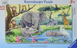 Pusle Ravensburger 061365, 25 cm x 14.5 cm, 15 tk, mitmev&auml;rviline
