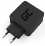 Telefoni laadija Green Cell, USB Type C/AC/DC, must v., 18 W