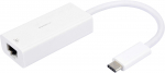 Adapter Vivanco USB-C RJ45 USB-C, RJ-45, 0.01 m, valge