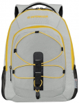 S&uuml;learvuti seljakott Wenger Mars Backpack Grey/Yellow, kollane/hall, 16"