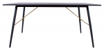 Laud Home4you Luxembourg 45046, must v., 160 cm x 90 cm x 75 cm