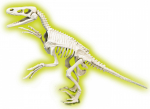 M&auml;ngu dinosauruse fossiil Clementoni Fissils, valge v./roheline v.