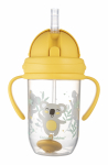 Laste pudel Canpol Babies Exotic Animals 56/606_yel, 270 ml, 6+ kuud, plastik, l&auml;bipaistev v./kollane v.