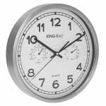 Kvartsseinakell King Hoff Wall Clock KNFF3081, valge, 30 cm x 30 cm, 30 cm