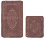 Vannitoamattide komplekt Foutastic COTTONKT000794, pruun v., 100 cm x 60 cm