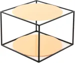 Kohvilaud Kayoom Cody 110, must v./oranž v., 50 cm x 50 cm x 36 cm