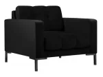 Tugitool Micadoni Home Mamaia Velvet, must v., 87 cm x 92 cm x 78 cm