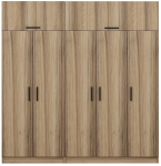 Riidekapp Kalune Design Kale 7709, 52 cm x 225 cm x 255 cm