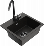 K&ouml;&ouml;givalamu Mexen Milo 6505-75-670200-70-B, graniit, 43.5 cm x 41 cm x 17.1 cm, must