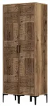 Riidekapp Kalune Design Kumsal PP, p&auml;hklipuu v., 47.5 cm x 80 cm x 201.4 cm